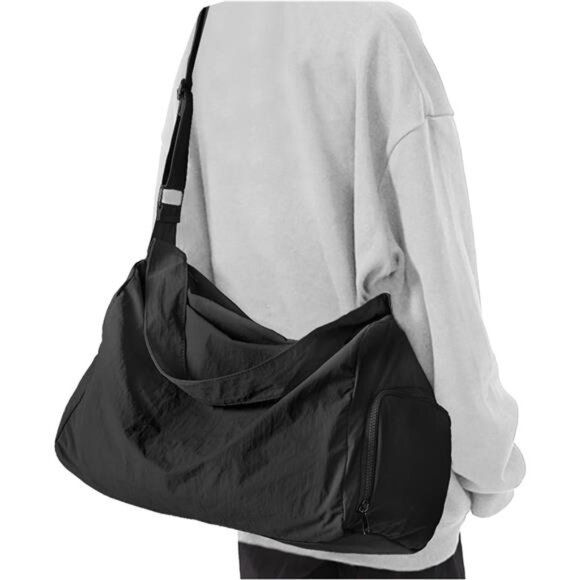 Small Gym Bag with Shoe Compartment Waterproof Duffle Bag Travel Workout Tote - Picture 1 of 7